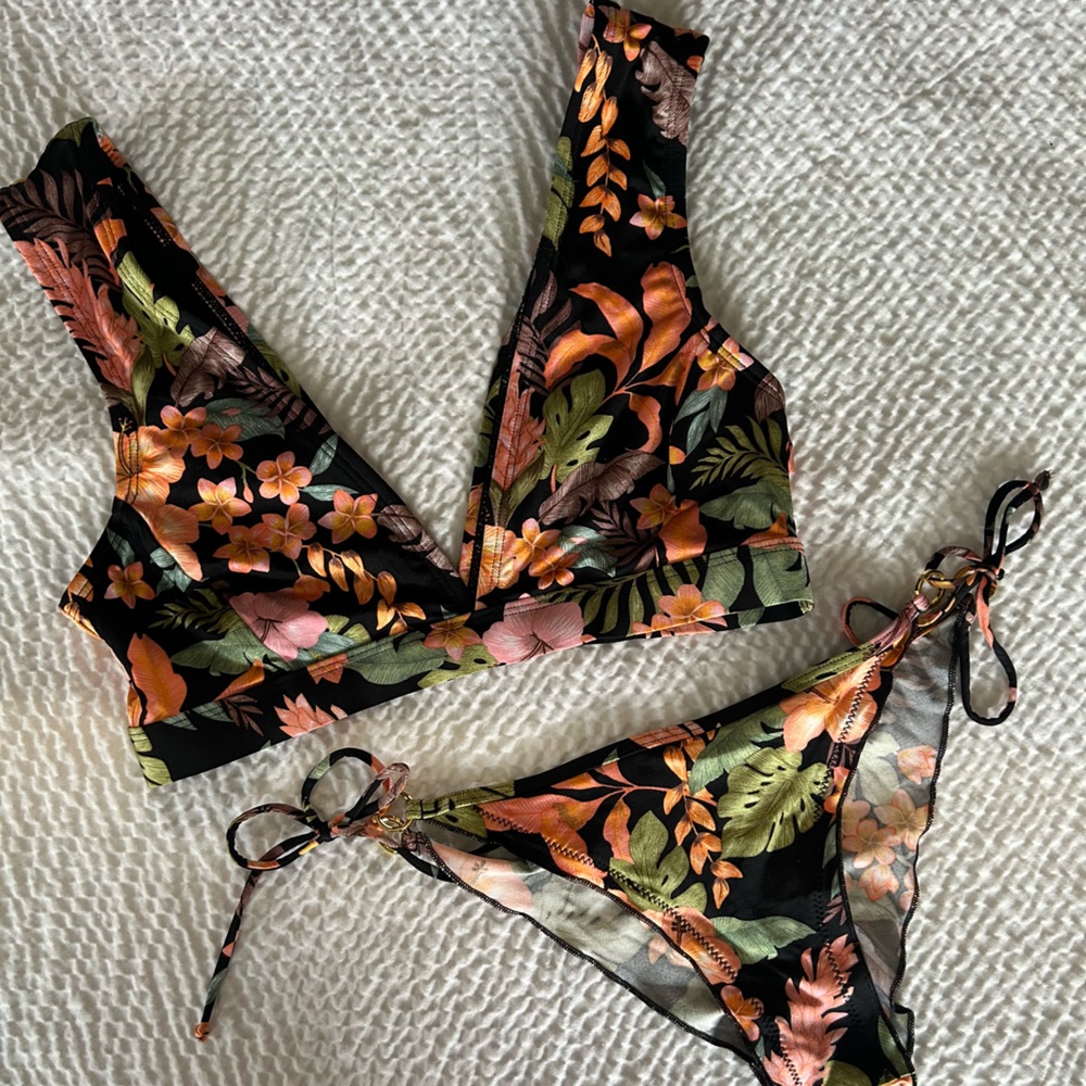 Body Glove Black and Orange Bikini Swimwear